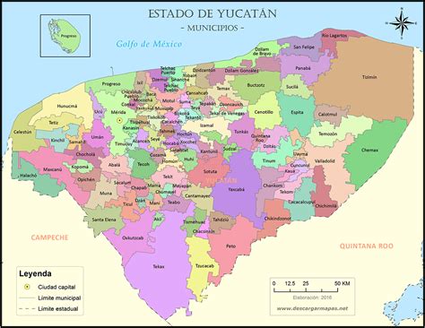 mapa de yucatan